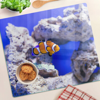 Tábua para cozinha Peixe-palhaço entre as rochas
