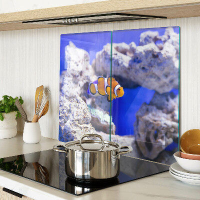 Tábua para cozinha Peixe-palhaço entre as rochas