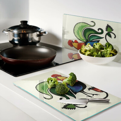 Tábua para corte Galos em estilo folk