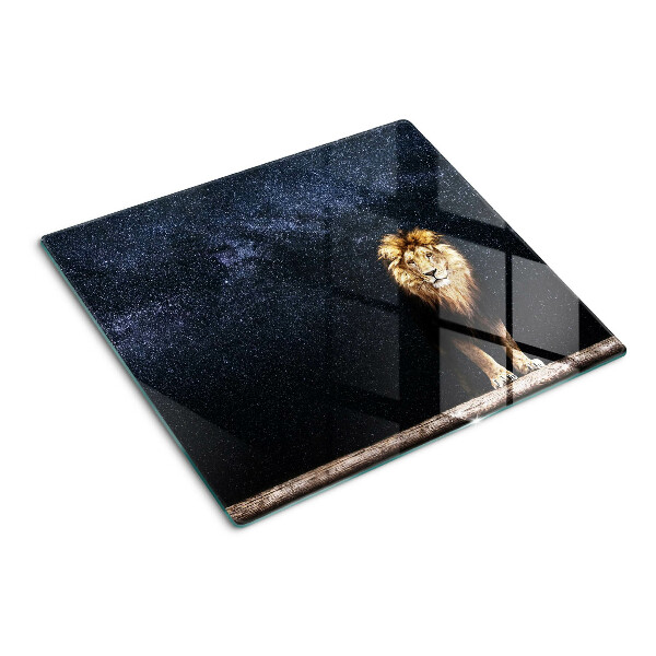 Tábua para corte O leão e o céu cheio de estrelas