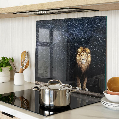 Tábua para corte O leão e o céu cheio de estrelas