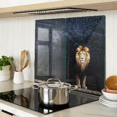 Tábua para corte O leão e o céu cheio de estrelas