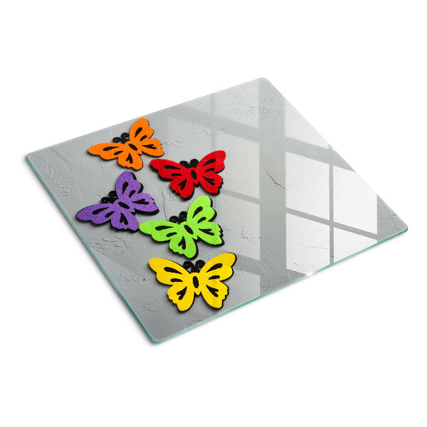 Tábua para cozinha Motivo de borboletas coloridas