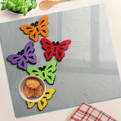 Tábua para cozinha Motivo de borboletas coloridas