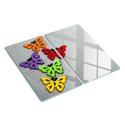 Tábua para cozinha Motivo de borboletas coloridas