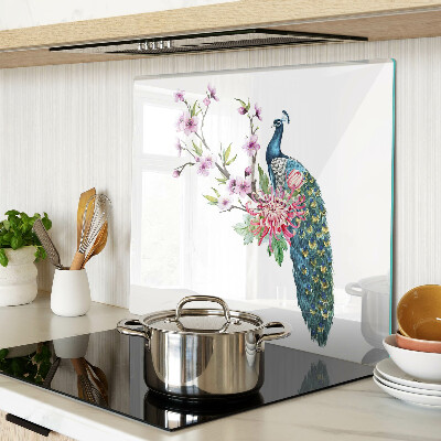 Tábua para cozinha Pavão com flores