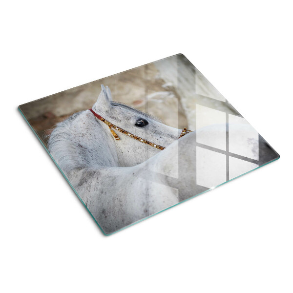 Tábua para cozinha Cavalo jovem branco
