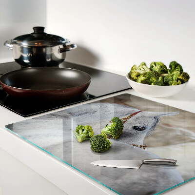 Tábua para cozinha Cavalo jovem branco