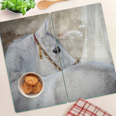 Tábua para cozinha Cavalo jovem branco