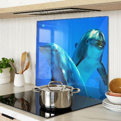 Tábua para corte Golfinhos na água