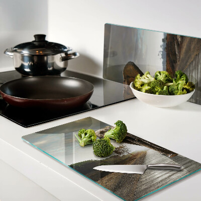 Tábua para corte Elefante na estrada ao pôr do sol