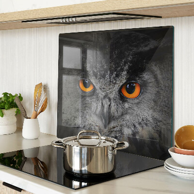 Tábua para corte Coruja com olhos laranja