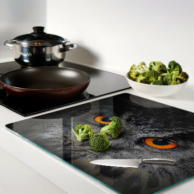 Tábua para corte Coruja com olhos laranja