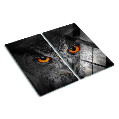 Tábua para corte Coruja com olhos laranja