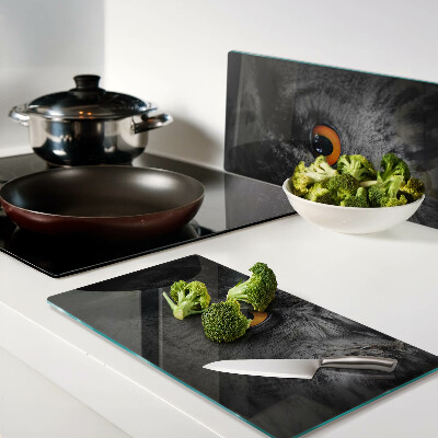 Tábua para corte Coruja com olhos laranja