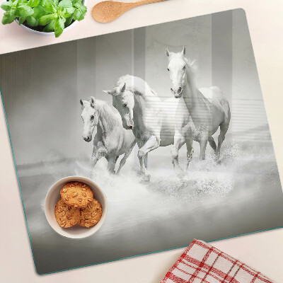 Tábua para corte Cavalos na água