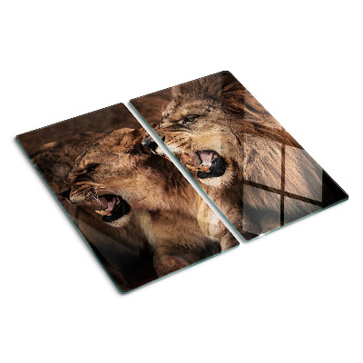 Tábua para corte Leões rugindo
