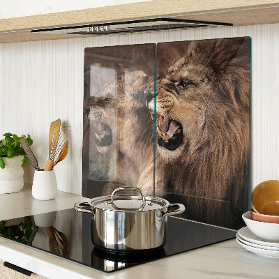 Tábua para corte Leões rugindo