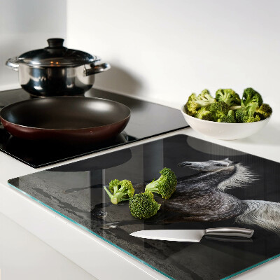 Tábua para cozinha Um cavalo malhado em fuga