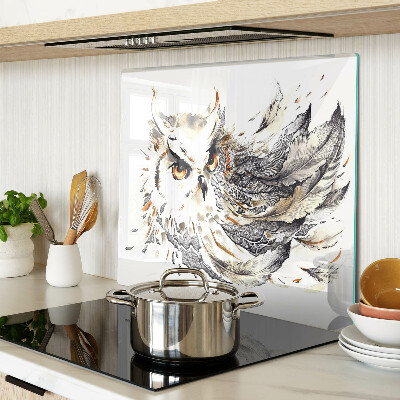 Tábua para cozinha Coruja com penas