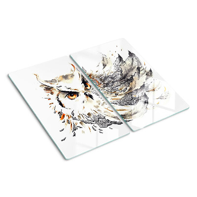 Tábua para cozinha Coruja com penas