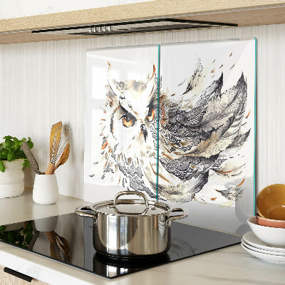 Tábua para cozinha Coruja com penas