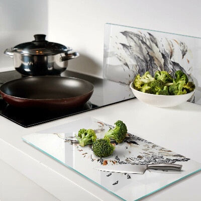 Tábua para cozinha Coruja com penas