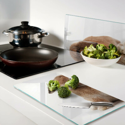 Tábua para cozinha Coelho em fundo branco