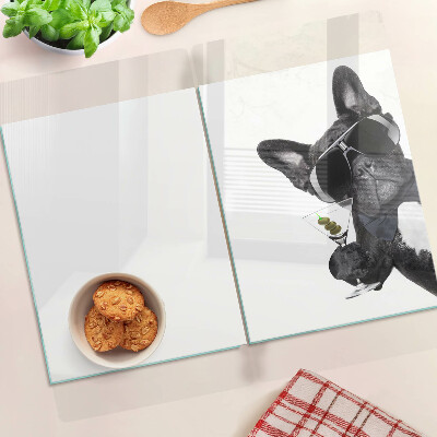 Tábua para corte Cachorro de óculos escuros