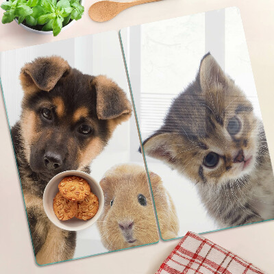 Tábua para cozinha Cães, gatos, coelhos