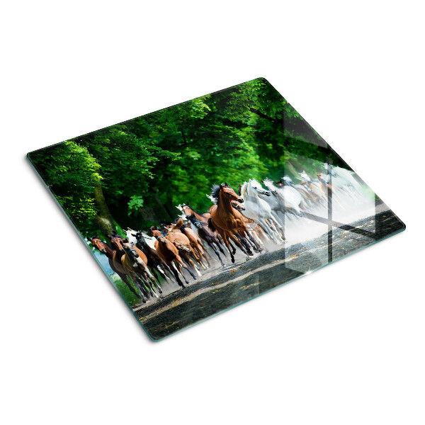 Tábua para corte Cavalos galopando na natureza