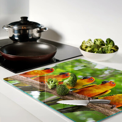 Tábua para cozinha Papagaios em um galho