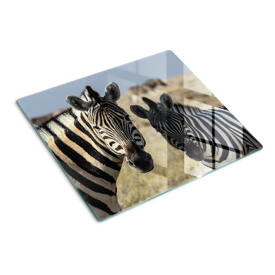 Tábua para cozinha Zebras em seu habitat natural
