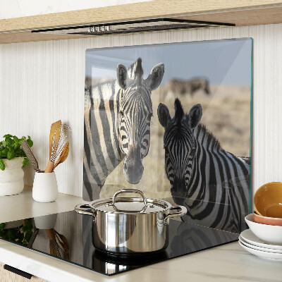 Tábua para cozinha Zebras em seu habitat natural