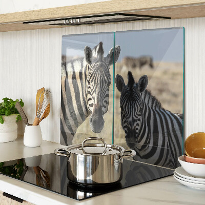 Tábua para cozinha Zebras em seu habitat natural
