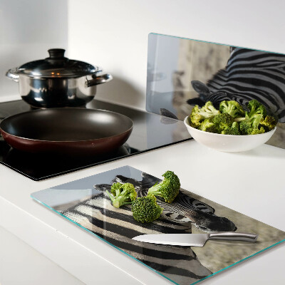 Tábua para cozinha Zebras em seu habitat natural