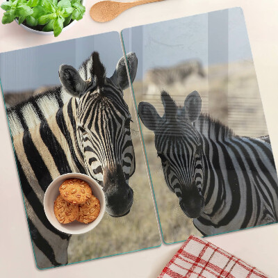 Tábua para cozinha Zebras em seu habitat natural