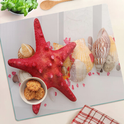 Tábua para corte Conchas e estrelas do mar