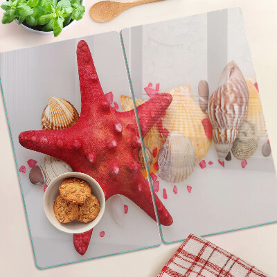 Tábua para corte Conchas e estrelas do mar