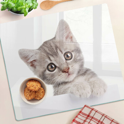 Tábua para corte Gatinho com olhos grandes