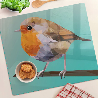 Tábua para cozinha Pássaro de baixo polígono