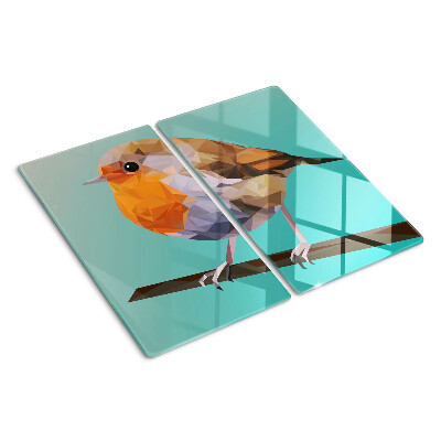 Tábua para cozinha Pássaro de baixo polígono