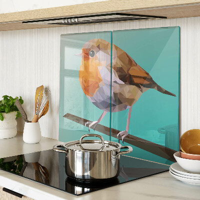 Tábua para cozinha Pássaro de baixo polígono