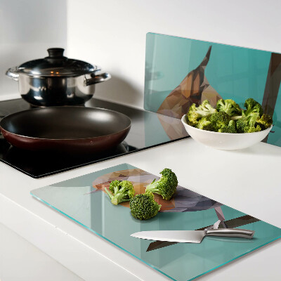 Tábua para cozinha Pássaro de baixo polígono