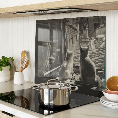 Tábua para cozinha Gatos na janela