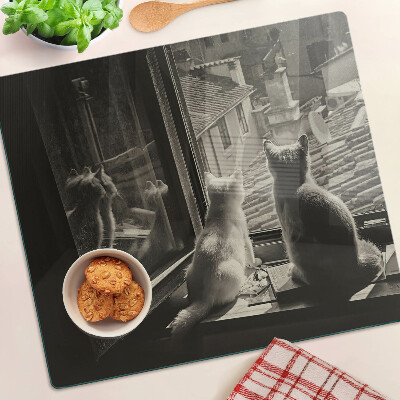 Tábua para cozinha Gatos na janela