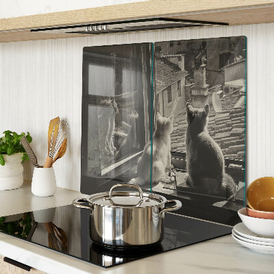 Tábua para cozinha Gatos na janela
