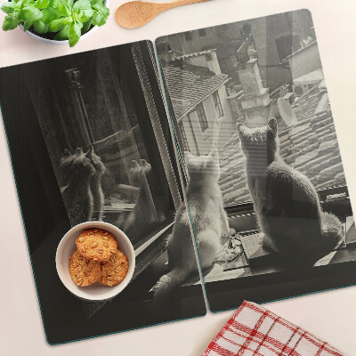 Tábua para cozinha Gatos na janela