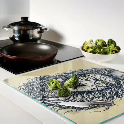 Tábua para cozinha Leão com óculos