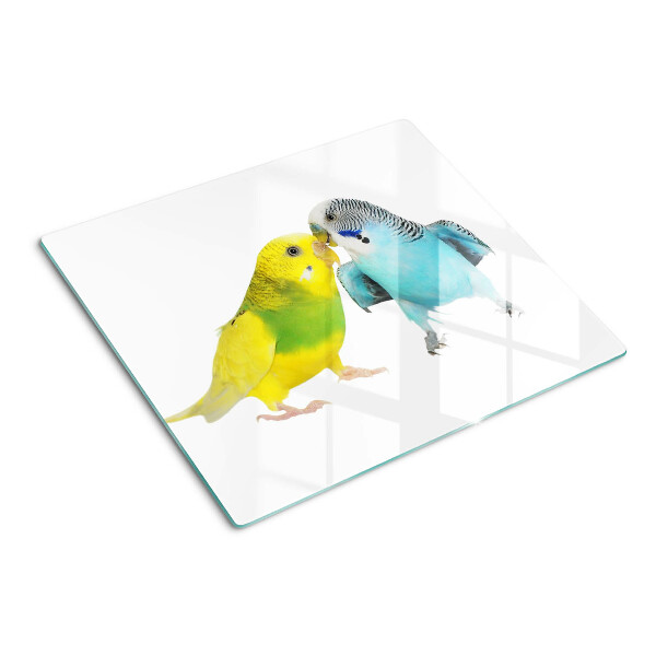 Tábua para corte Papagaios amarelos e azuis